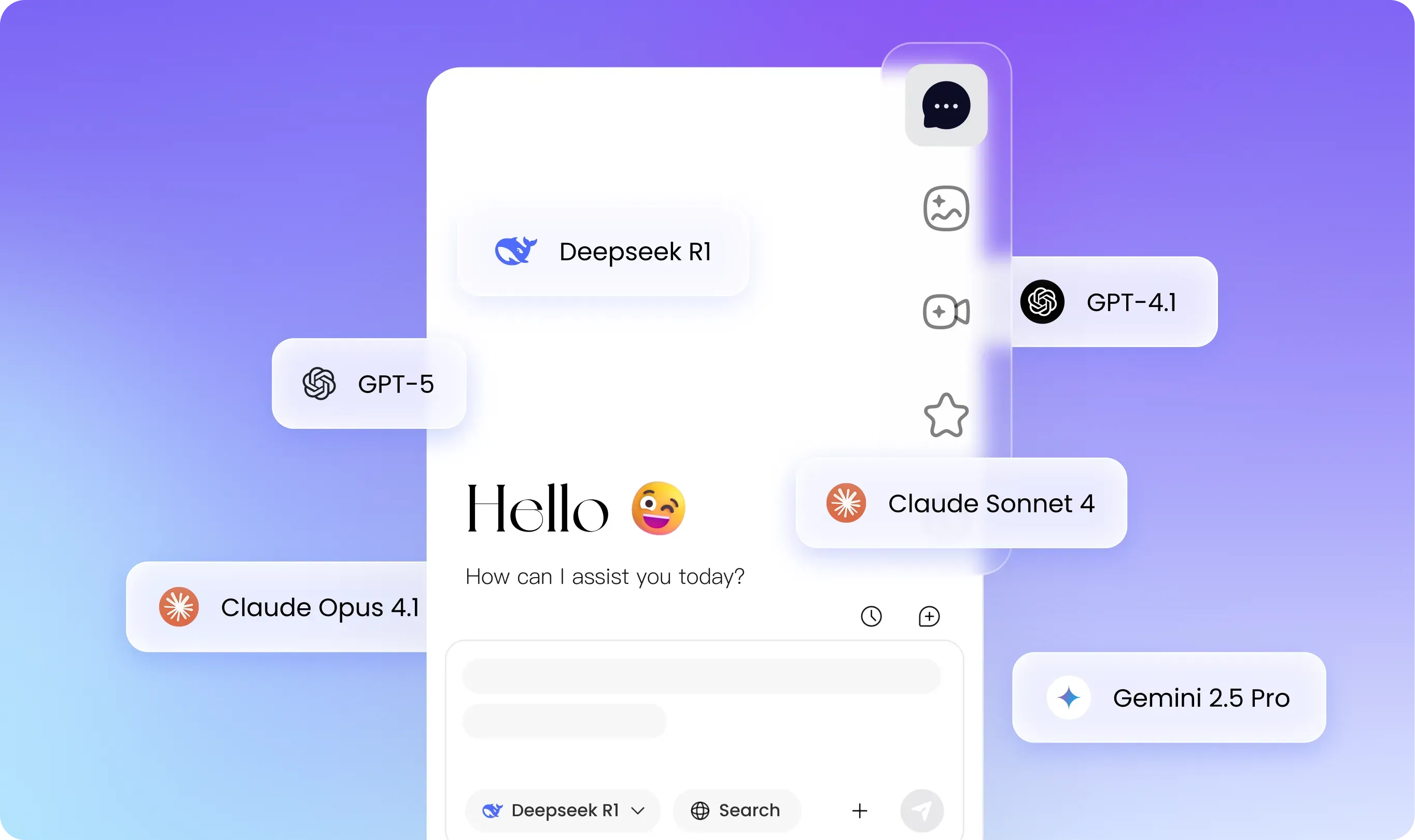 All-in-one AI Chatbot illustration